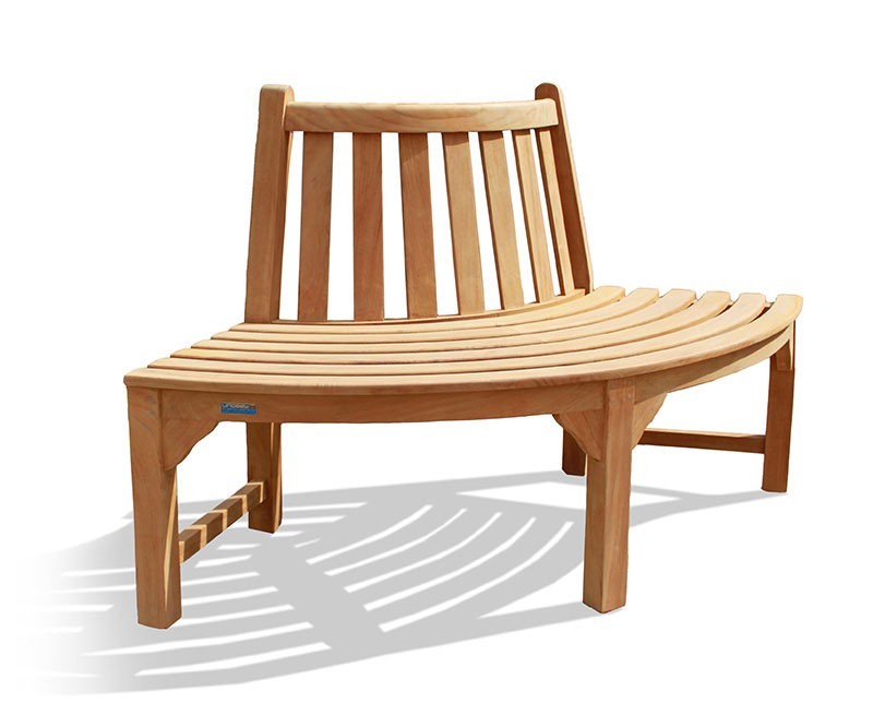 Teak garden tree seat